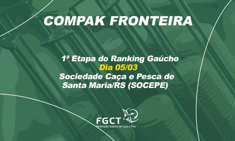 [PROVA REALIZADA] - 1ª Etapa do Ranking Gaúcho - 05/03