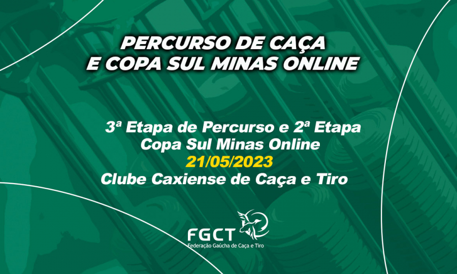 [PROVA REALIZADA] - 3ª Etapa de Percurso e 2ª Etapa Copa Sul Minas - 21/05