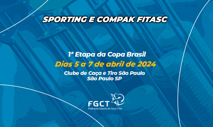 [PROVA REALIZADA] - 1ª Etapa da Copa Brasil - 5 a 7/4