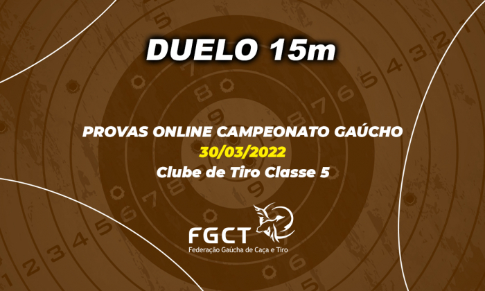 [PROVA REALIZADA] - Duelo 15m - Campeonato Gaúcho Online - 30/03