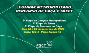 [PROVA REALIZADA] - 8ª Etapa de Compak Metropolitano, 7ª de Skeet e 8ª de Percurso de Caça - 28 e 29/9