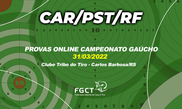 [PROVA REALIZADA] - Prova Online Campeonato Gaúcho - 31/03