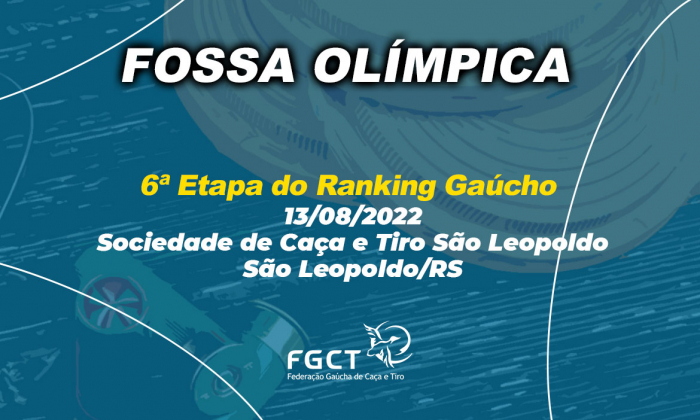 [PROVA REALIZADA] - 6ª Etapa do Ranking Gaúcho - 13/08