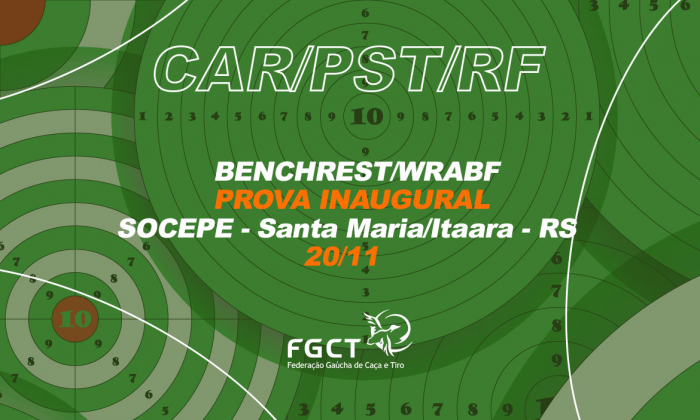 [PROVA REALIZADA] - Prova Inaugural de BENCHREST/WRABF - 20/11