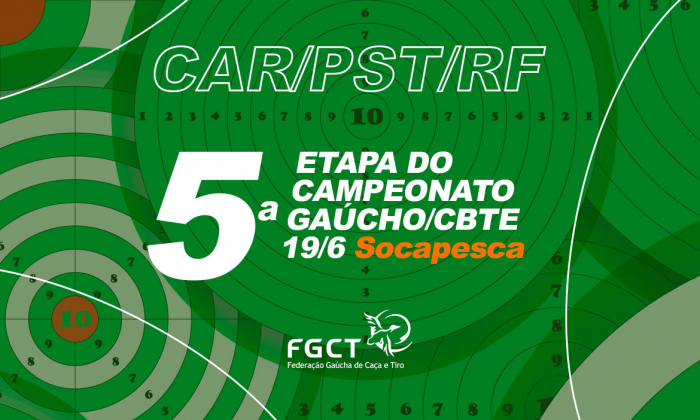 [PROVA REALIZADA] - Car/Pst/Rf - 5ª Etapa do Campeonato Brasileiro de F-Class Online - 19/06