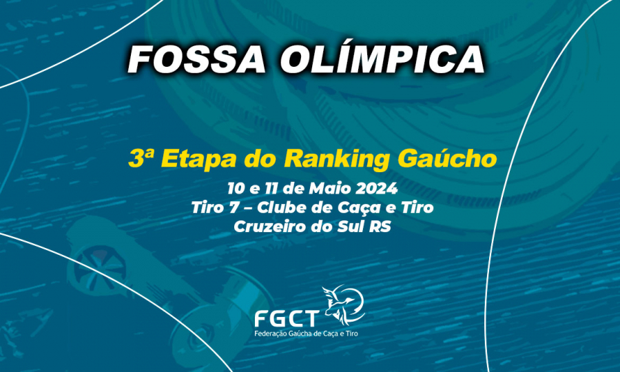 [FOSSA OLÍMPICA] - 3ª Etapa do Ranking Gaúcho - 10 e 11/5