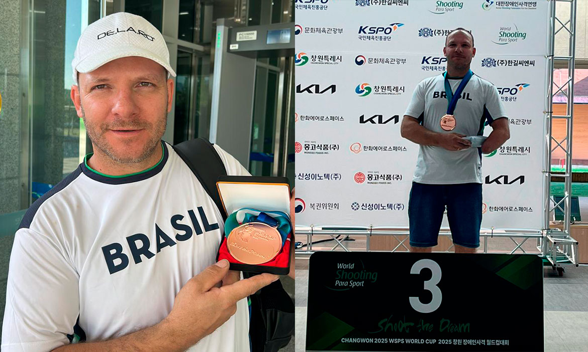 1ª Medalha em Copa do mundo do Paratrap para o Brasil, Parabéns Basso!
