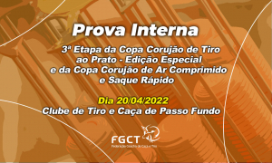 [PROVA REALIZADA] - Tiro ao Prato, Ar Comprimido e Saque Rápido - 20/04