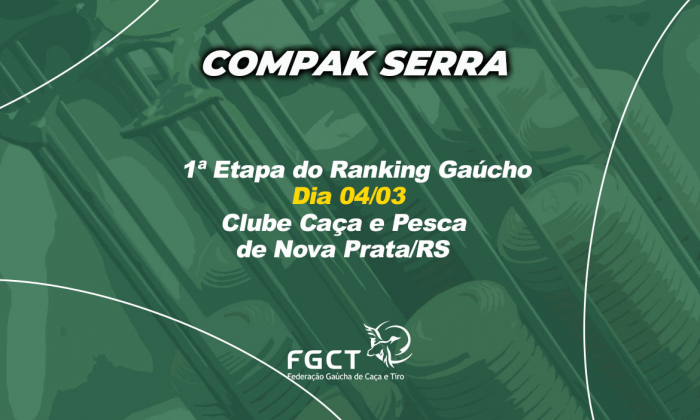 [PROVA REALIZADA] - 1ª Etapa do Campeonato Gaúcho - 04/03