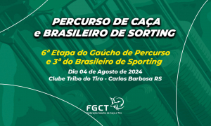 [PROVA REALIZADA] - 6ª Etapa de Percurso e 3ª do Campeonato Brasileiro de Sporting -  4/8