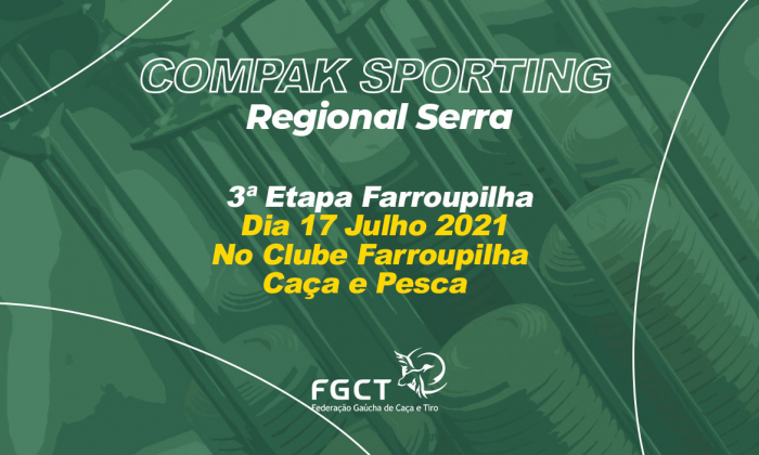 [PROVA REALIZADA] - 3ª Etapa de Compak Sporting Regional Serra - 17/07