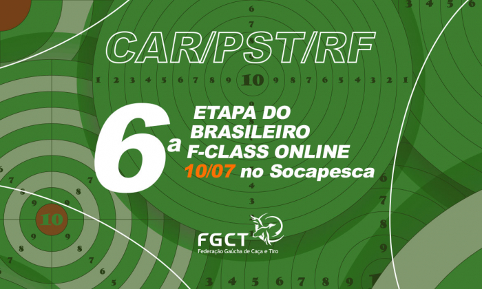 [PROVA REALIZADA] - 6ª Etapa do Campeonato Brasileiro de F-Class Online - 10/07